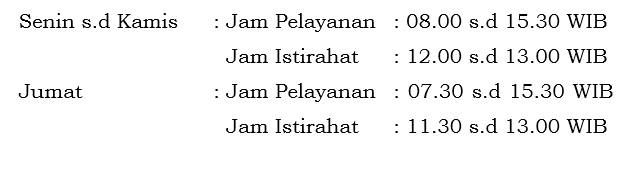 JAM PELAYANAN PTSP